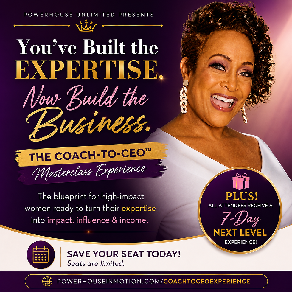 You've Built the Expertise. Now Build the Business: The Coach-to-CEO™ Masterclass Experience