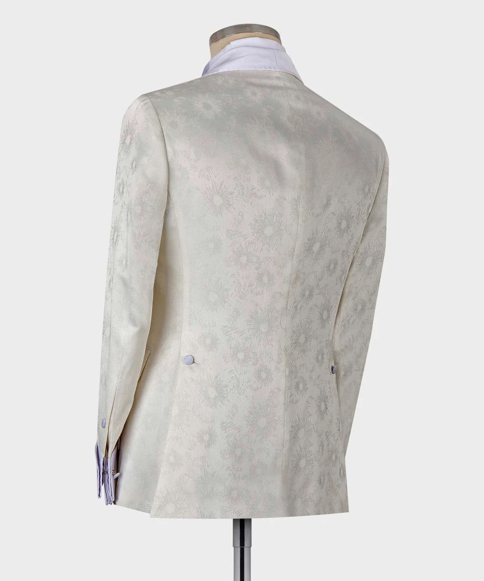 Thumbnail: FLORAL BELTED OFF-WHITE TUXEDO