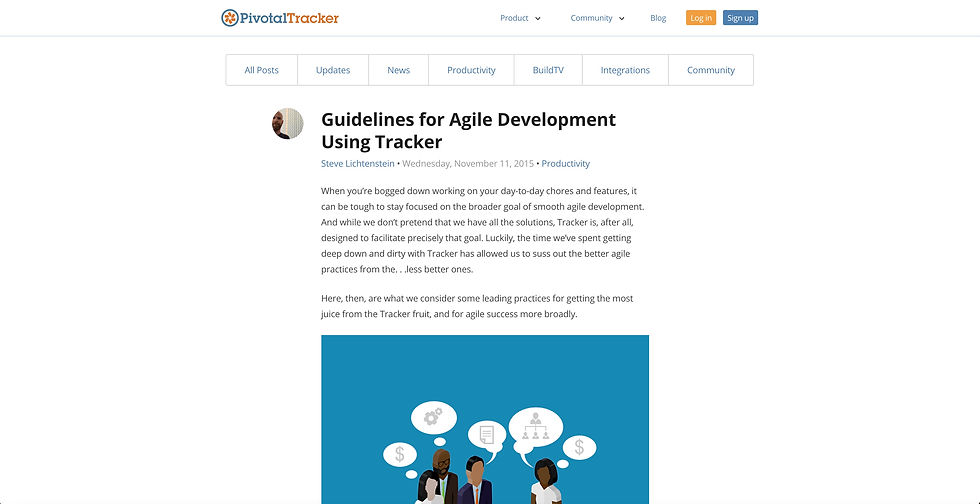 Pivotal Tracker blog post