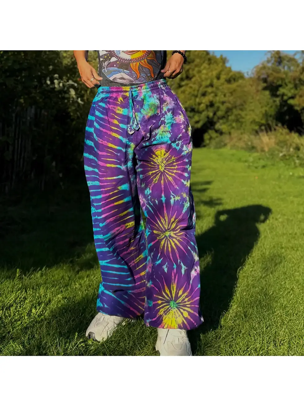 Thumbnail: Tie Dye Chilled Pants | Unisex Hippie Harem Festival