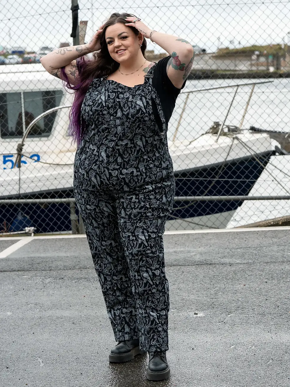 Thumbnail: Rebel Romance Seek Stretch Dungarees