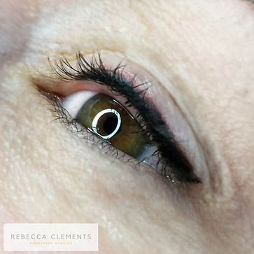 Eyeliner på øvre øyelokk permanent makeu