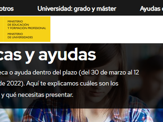 ADELANTO SOLICITUD BECAS PARA ESTUDIAR BACHILLERATO, CICLO Y ESTUDIOS UNIVERSITARIOS EN EL 2022/2023