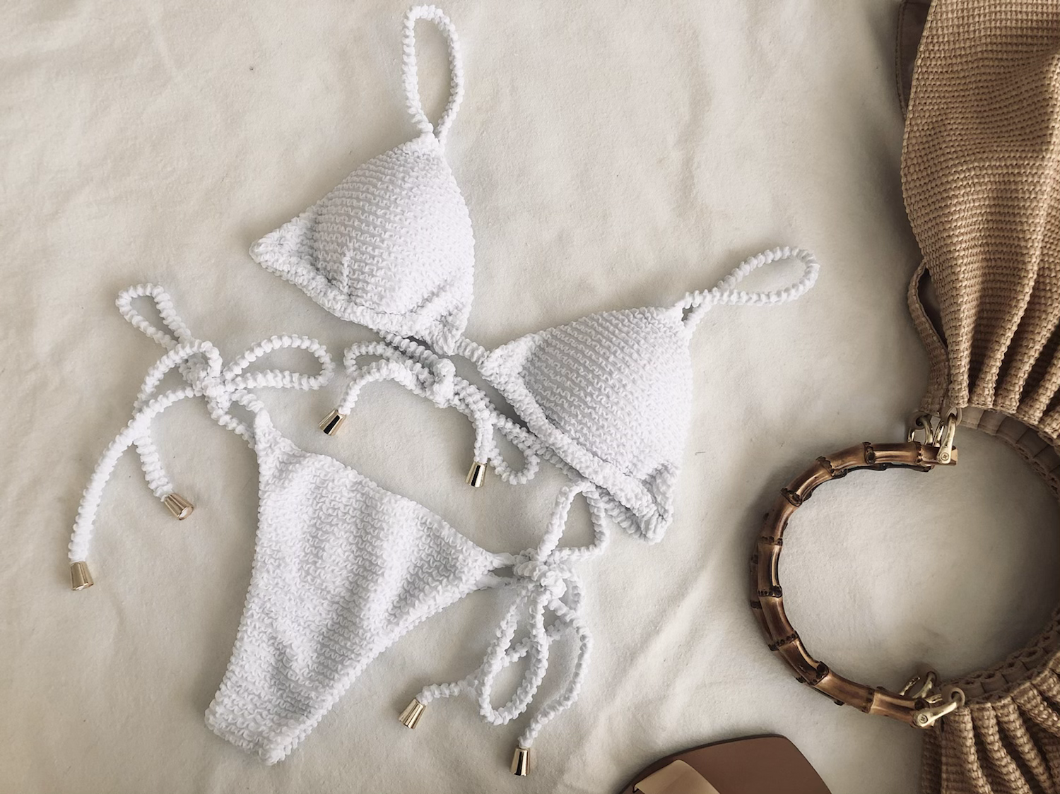 Cabana Top in Coco White with Monaco Knit