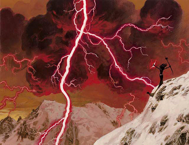 Lightning Bolt, by Christopher Moeller, owned by Wizards of the Coast © All Rights Reserved.