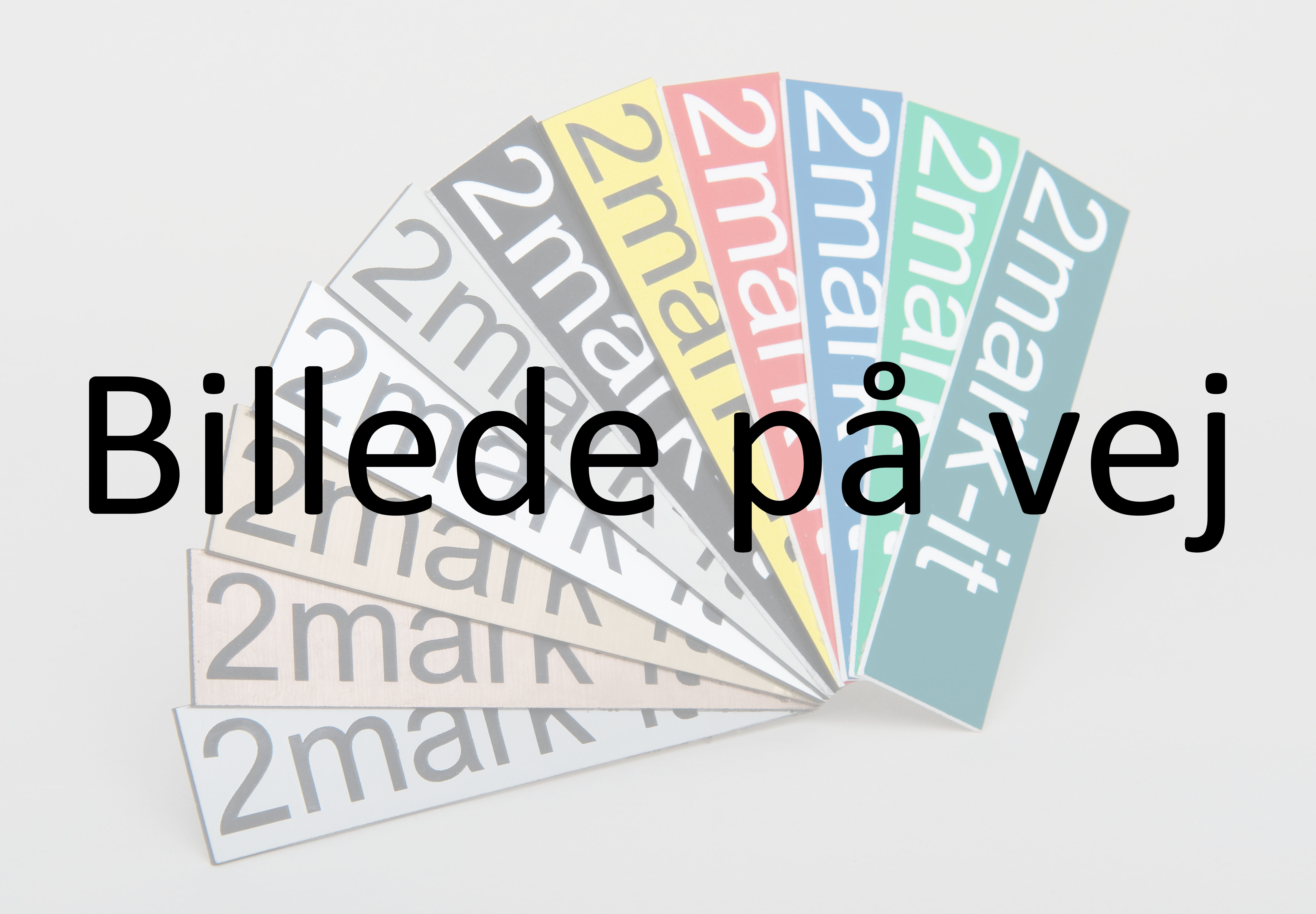 Kabelmærke - Stål - Dybdegraveret