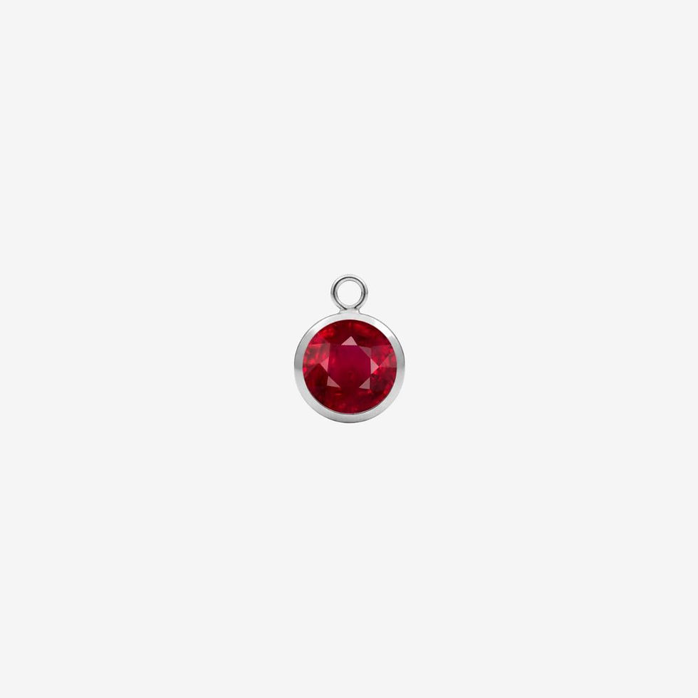 Miniatura: CHARM MINI CRYSTAL ARGENTO