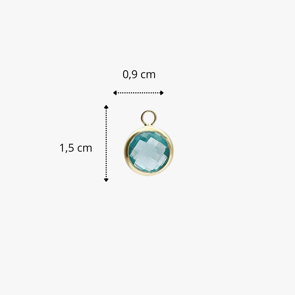 Miniatura: CHARM TINY CRYSTAL AZZURRO