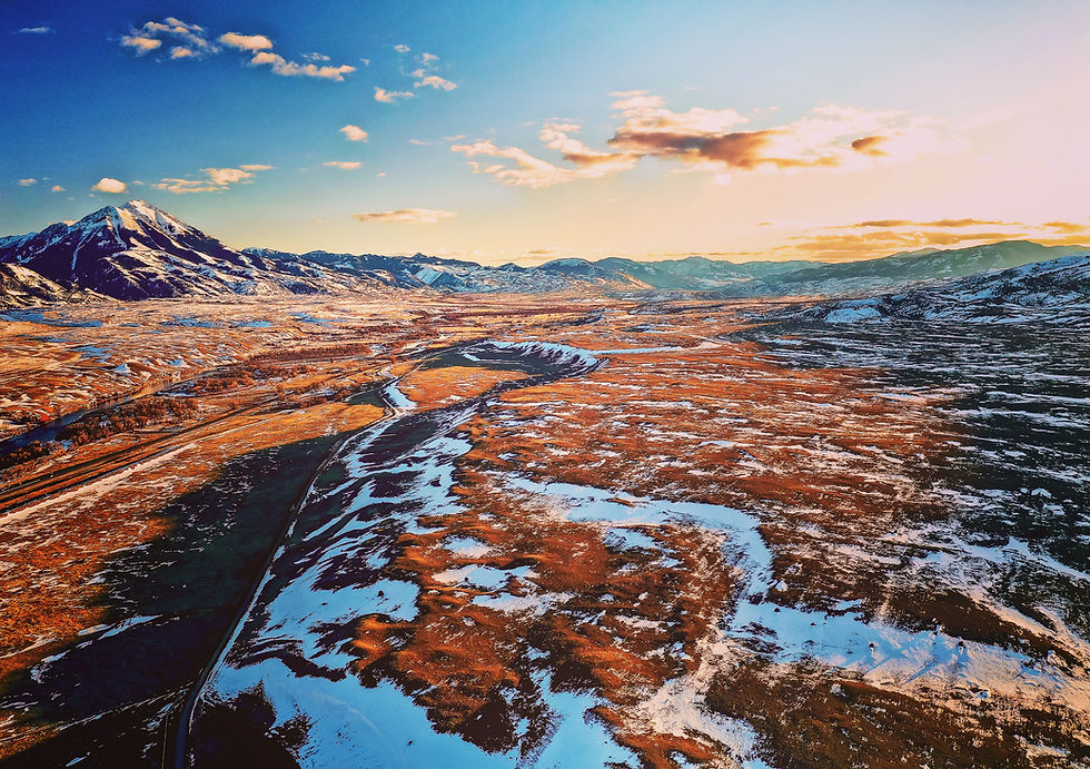 Montana, Wyoming, Yellowstone, mountains, drone, aerial, landscape, color, limited edition, fine art, photography