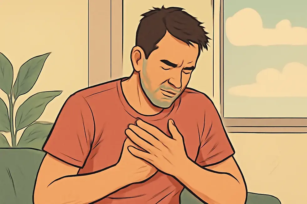 Est-ce qu'une douleur à la poitrine peut être due au stress ?