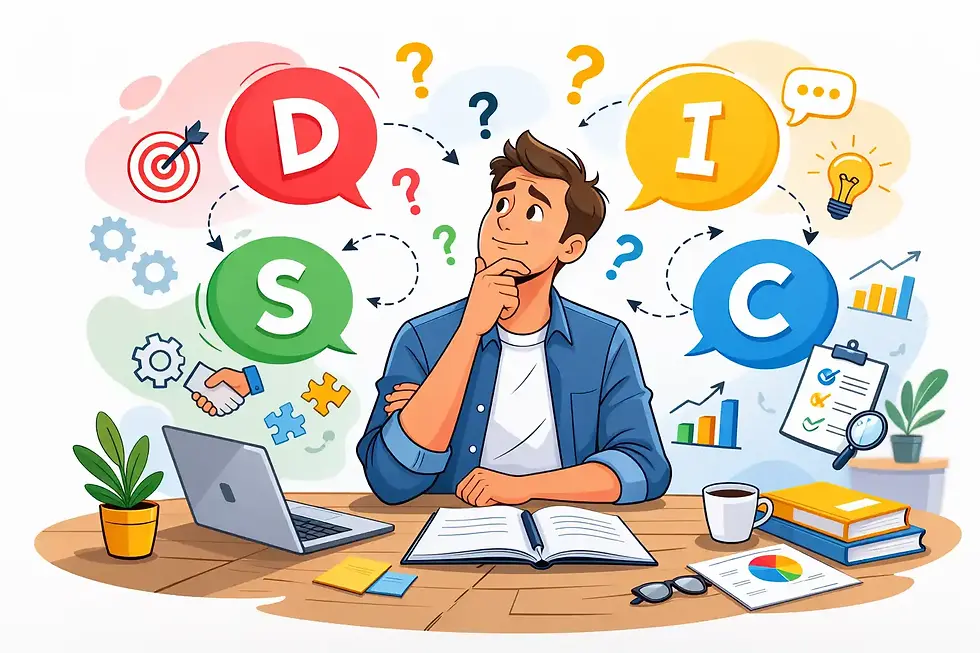 Quelle est votre couleur DISC ? Apprenez à identifier facilement votre profil avec des exemples concrets et des situations du quotidien.