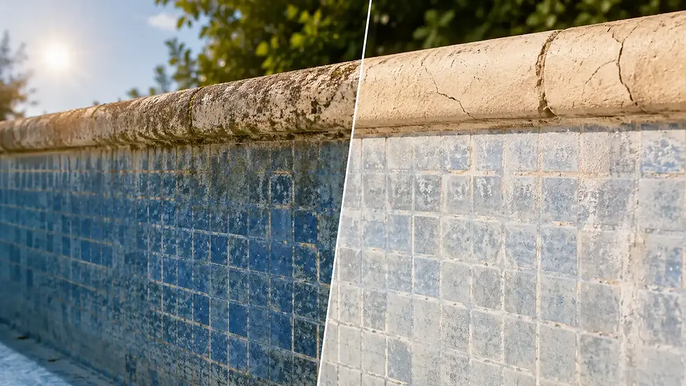 visible ageing pool