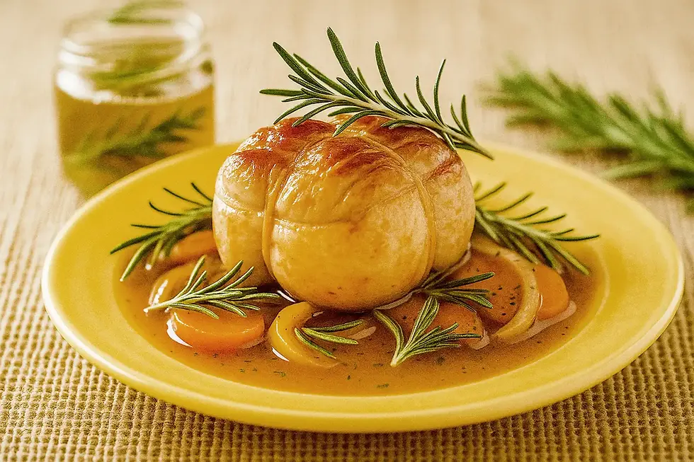 Paupiettes de veau à la gelée de romarin : la Provence fond dans l’assiette