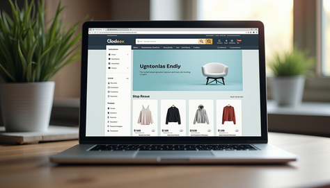 Clear and user-friendly e-commerce homepage