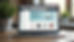 Eye-level view of a clean, well-organized online store homepage on a laptop screen
