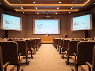 World Finance Forum conference hall in Amsterdam