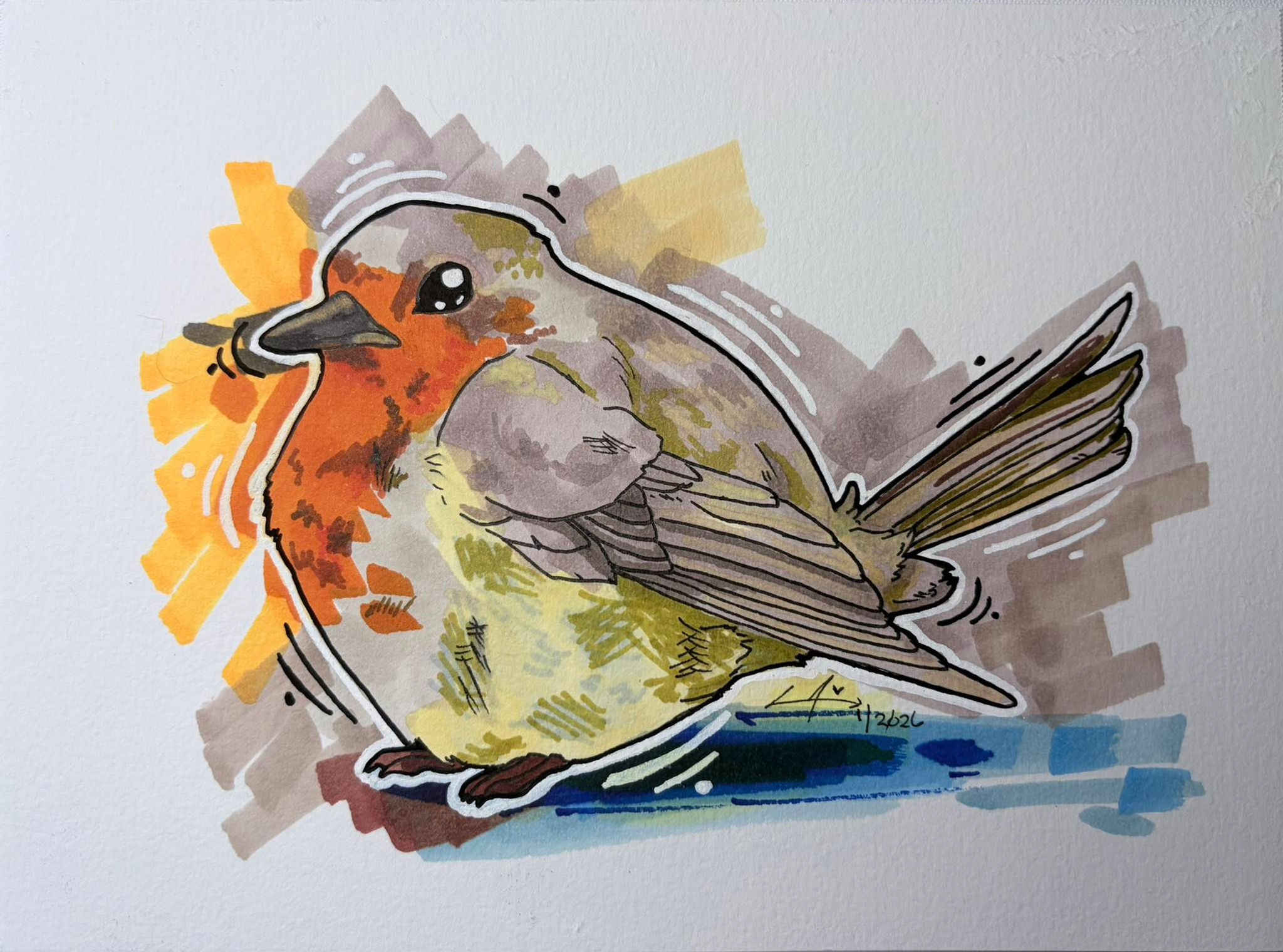 Rockin' Robin Illustration