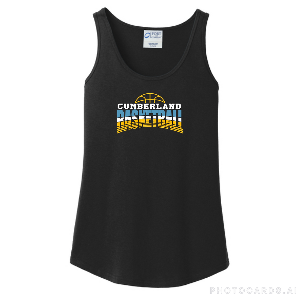 Thumbnail: Cumberland Basketball Design on Black - Adult