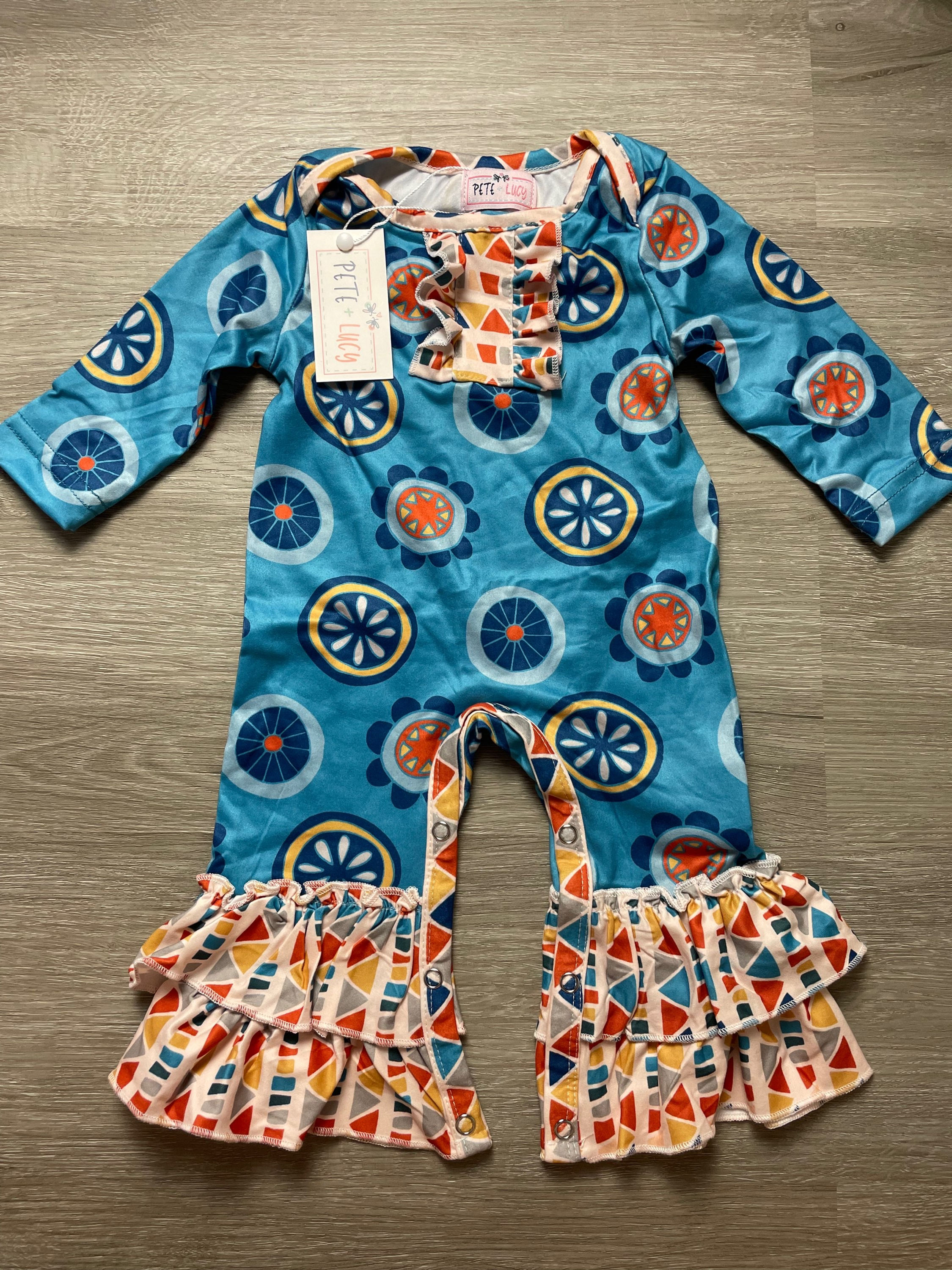 P+L Baby Girl Geo One Piece