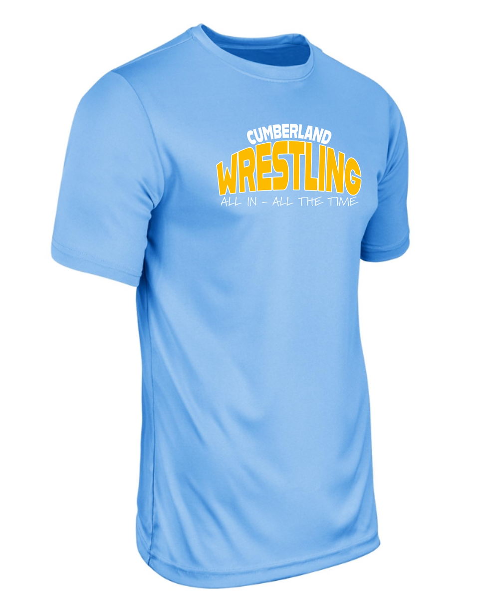 Thumbnail: Cumberland Wrestling Design on Columbia Blue - Adult