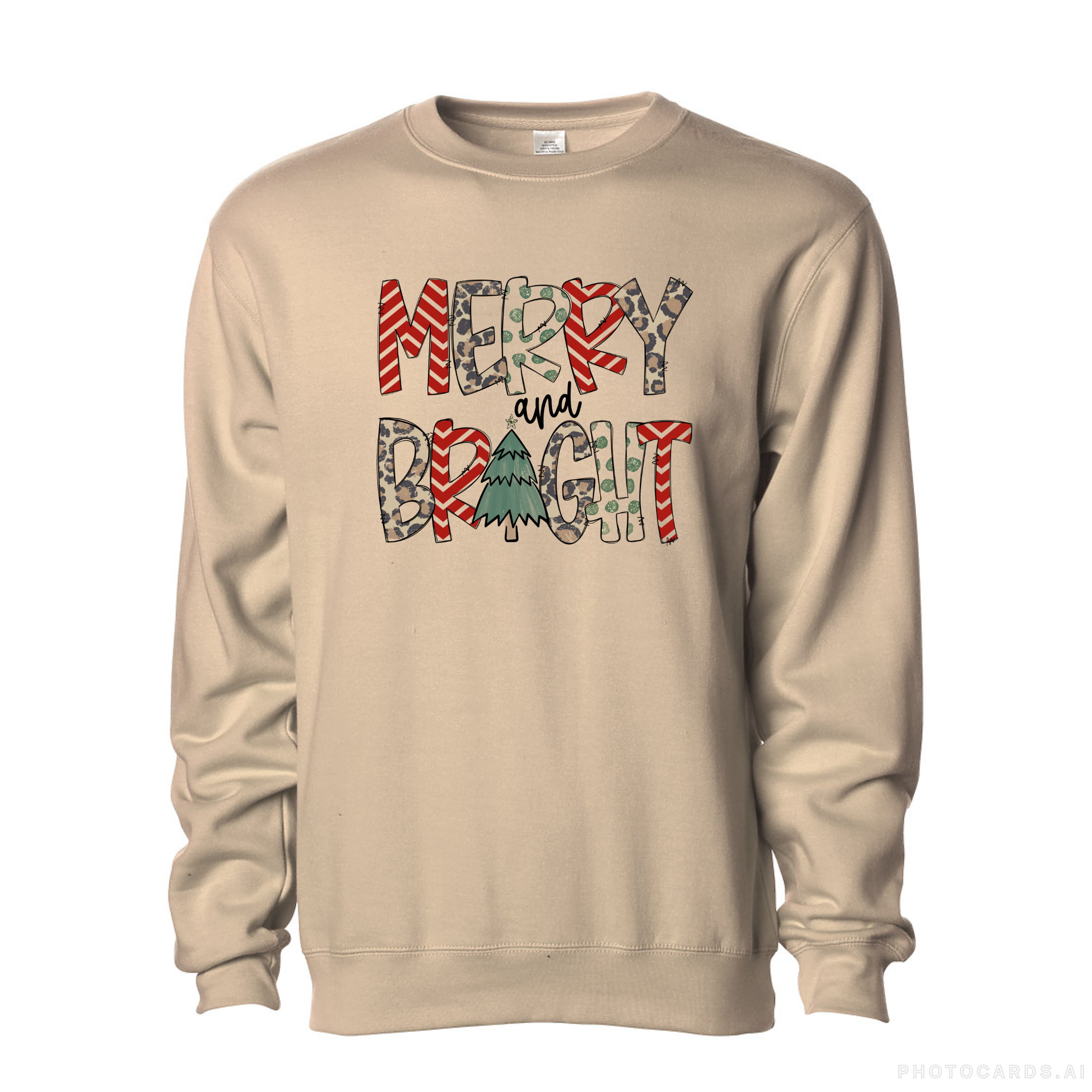 Merry & Bright Leopard Christmas on Sand