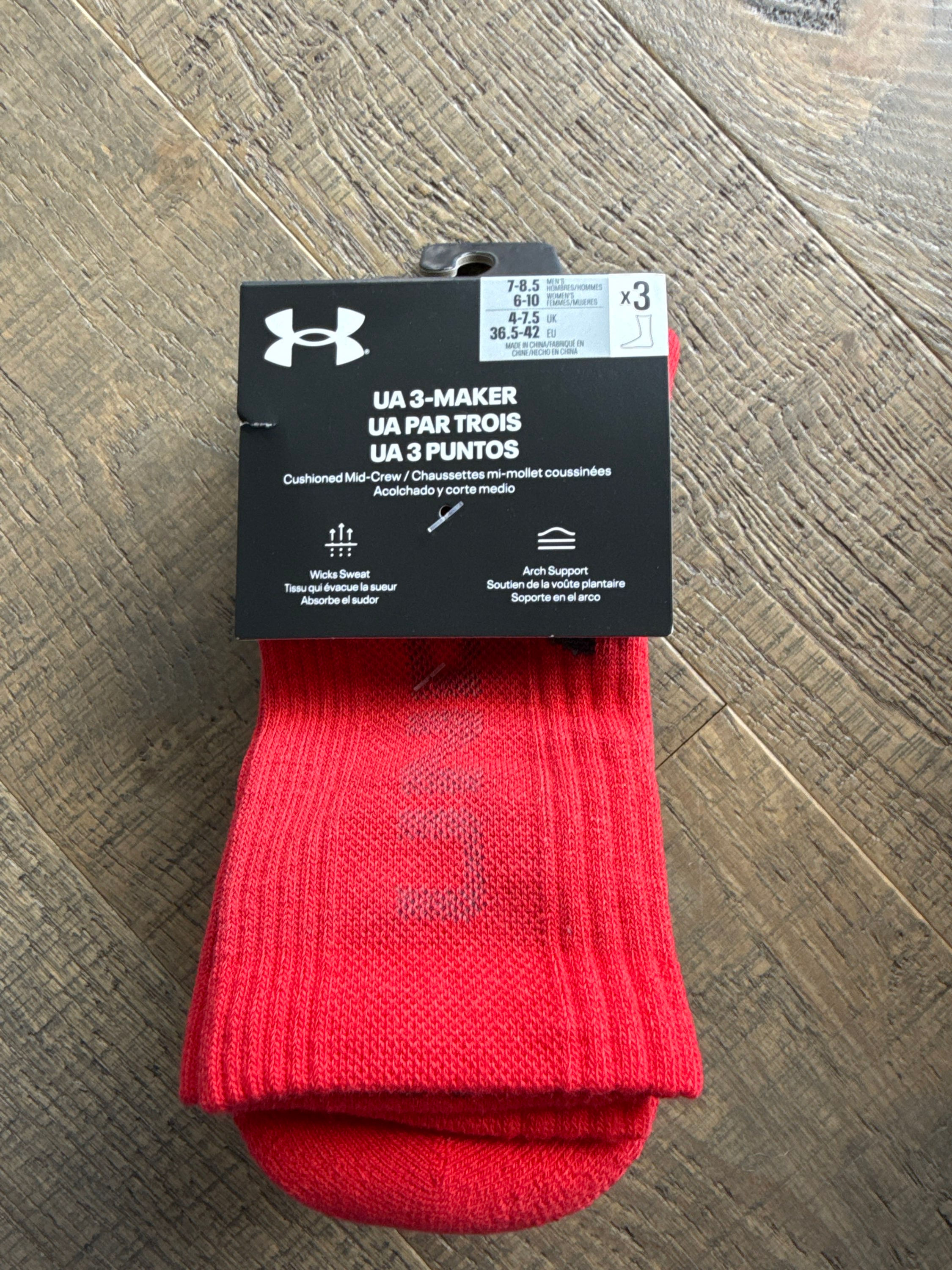 UA Men’s Mid-Crew Socks