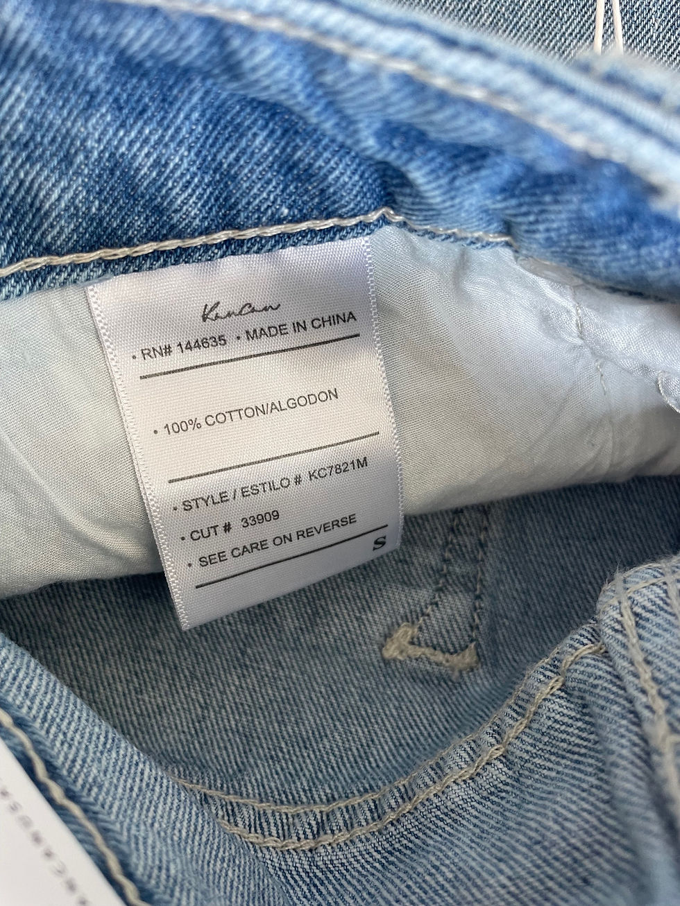 Thumbnail: KanCan Destroyed Jean Shirt