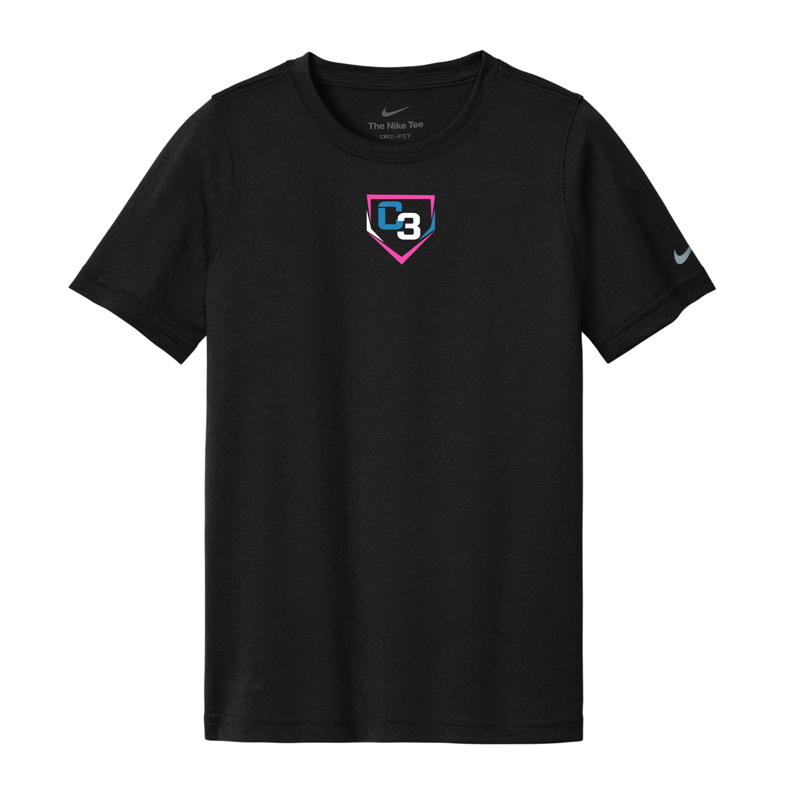 Crawford Co. Crush Logo Design on Nike Swoosh Tee - Adult