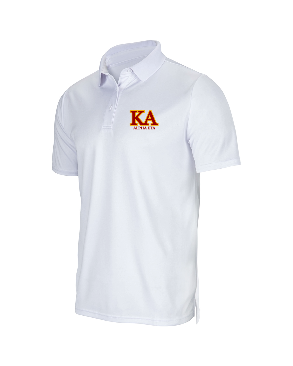Alpha Eta White Polo - Adult