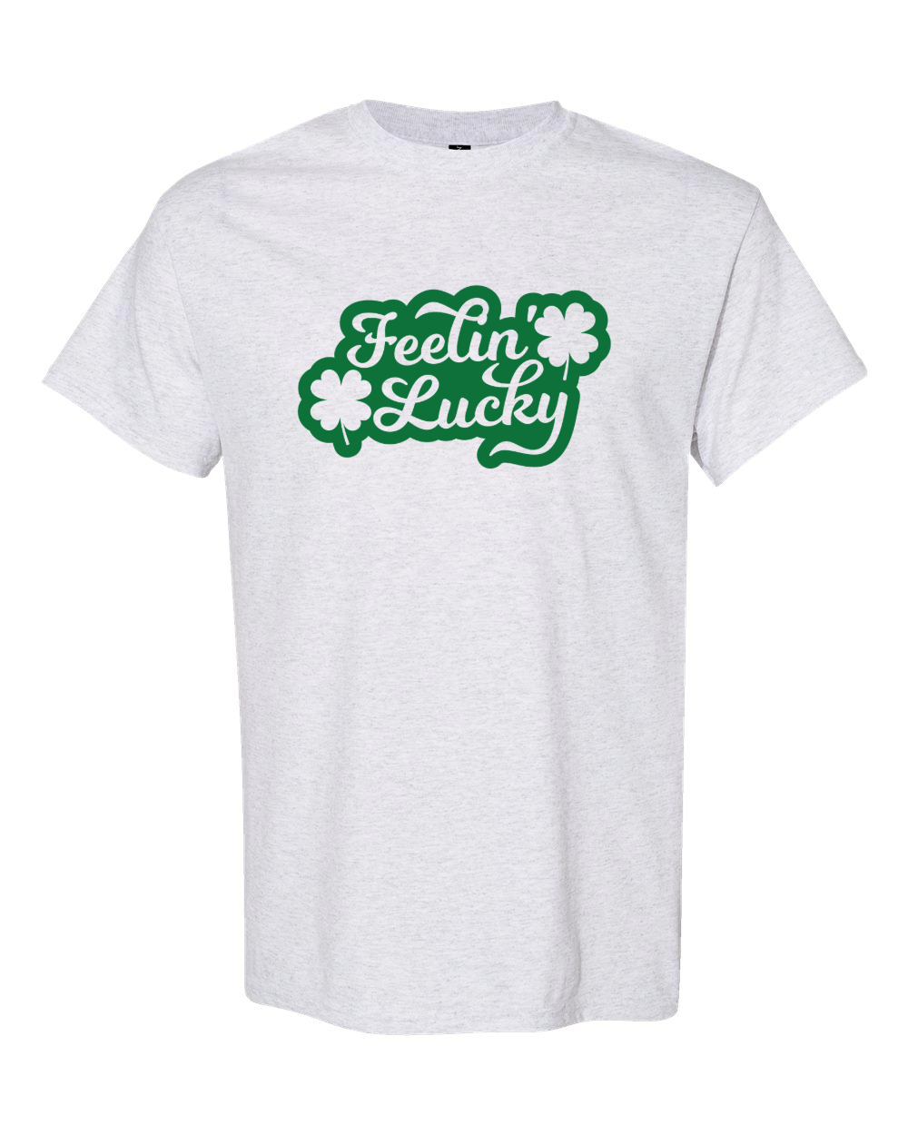 Feeling Lucky Design on Ash Grey - Youth