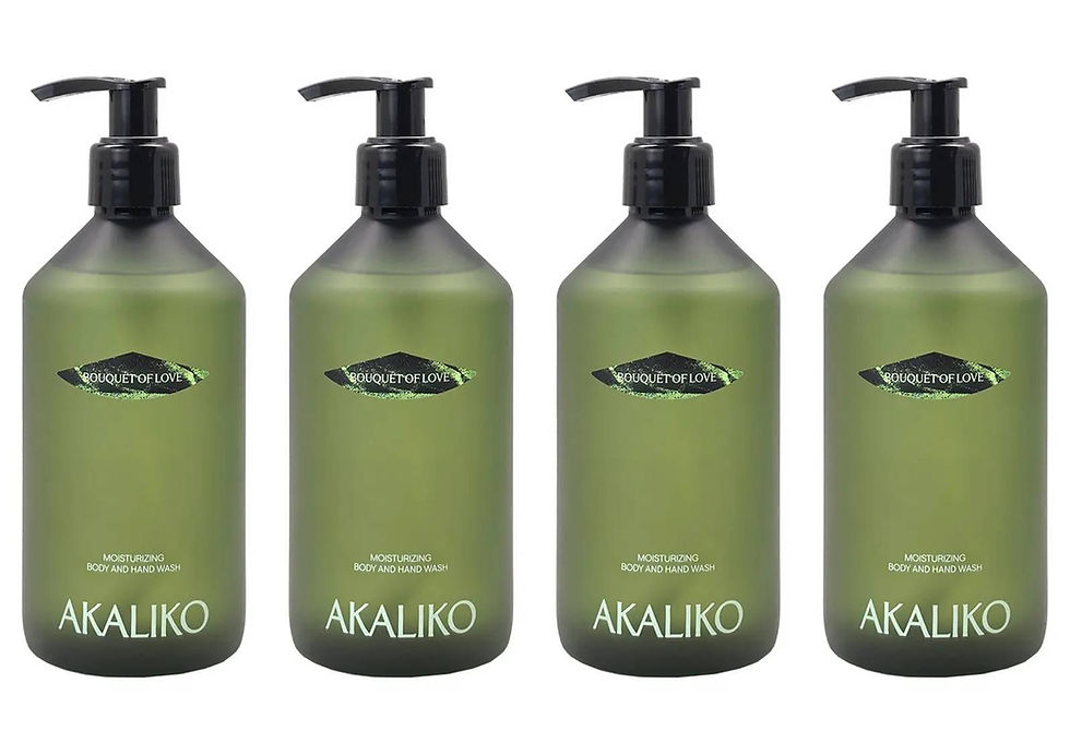 AKALIKO Bouquet of Love Moisturizing Body & Hand Wash 350 ml Pack of 4