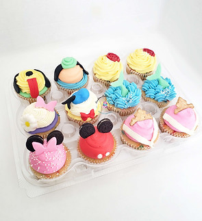 Custom character cupcakes