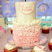 Tiered ballerina cake