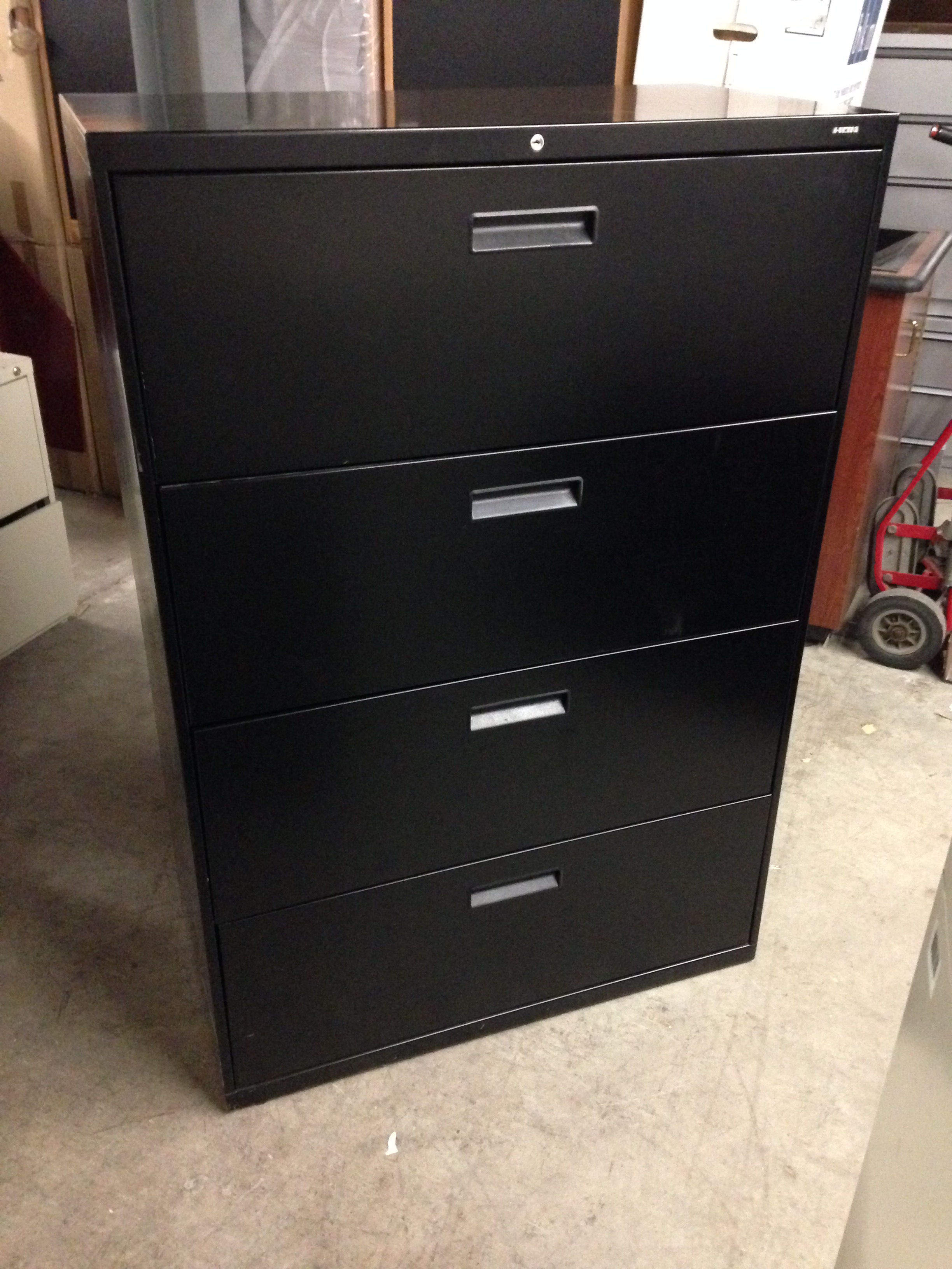 #79, Pre-Owned 36"W Hon 4 Drawer Lateral Files