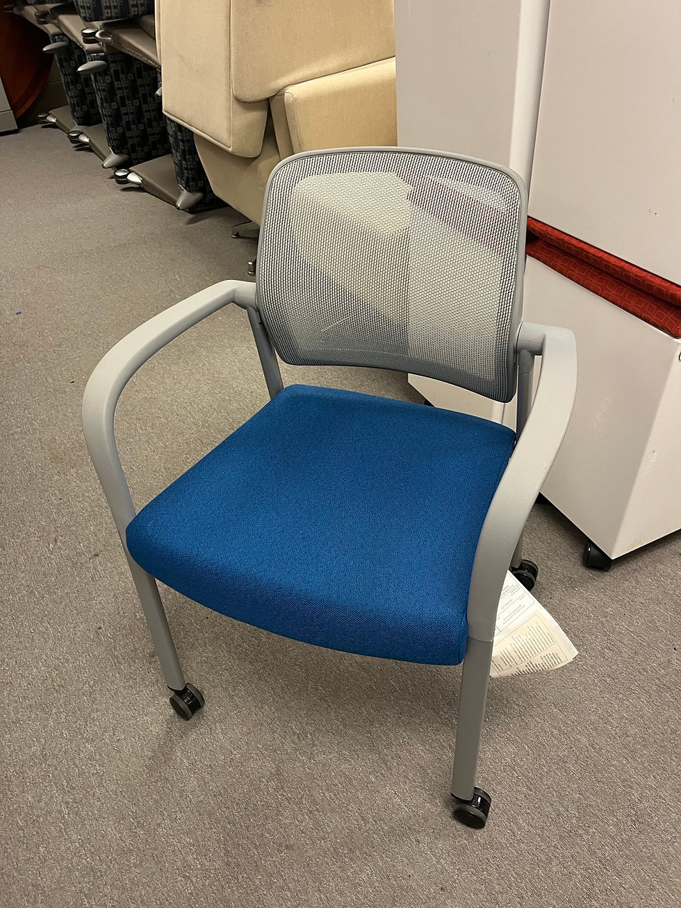 Thumbnail: #733, Pre-Owned Allsteel Relate Stacking Chair | Navy