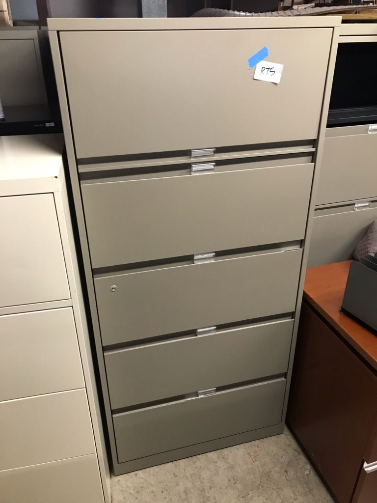 Thumbnail: #410, Pre-Owned Steelcase 5 Drawer 30" W Lateral