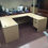 Thumbnail: U Shaped Office Desk w/ 2 Box-File Pedestals