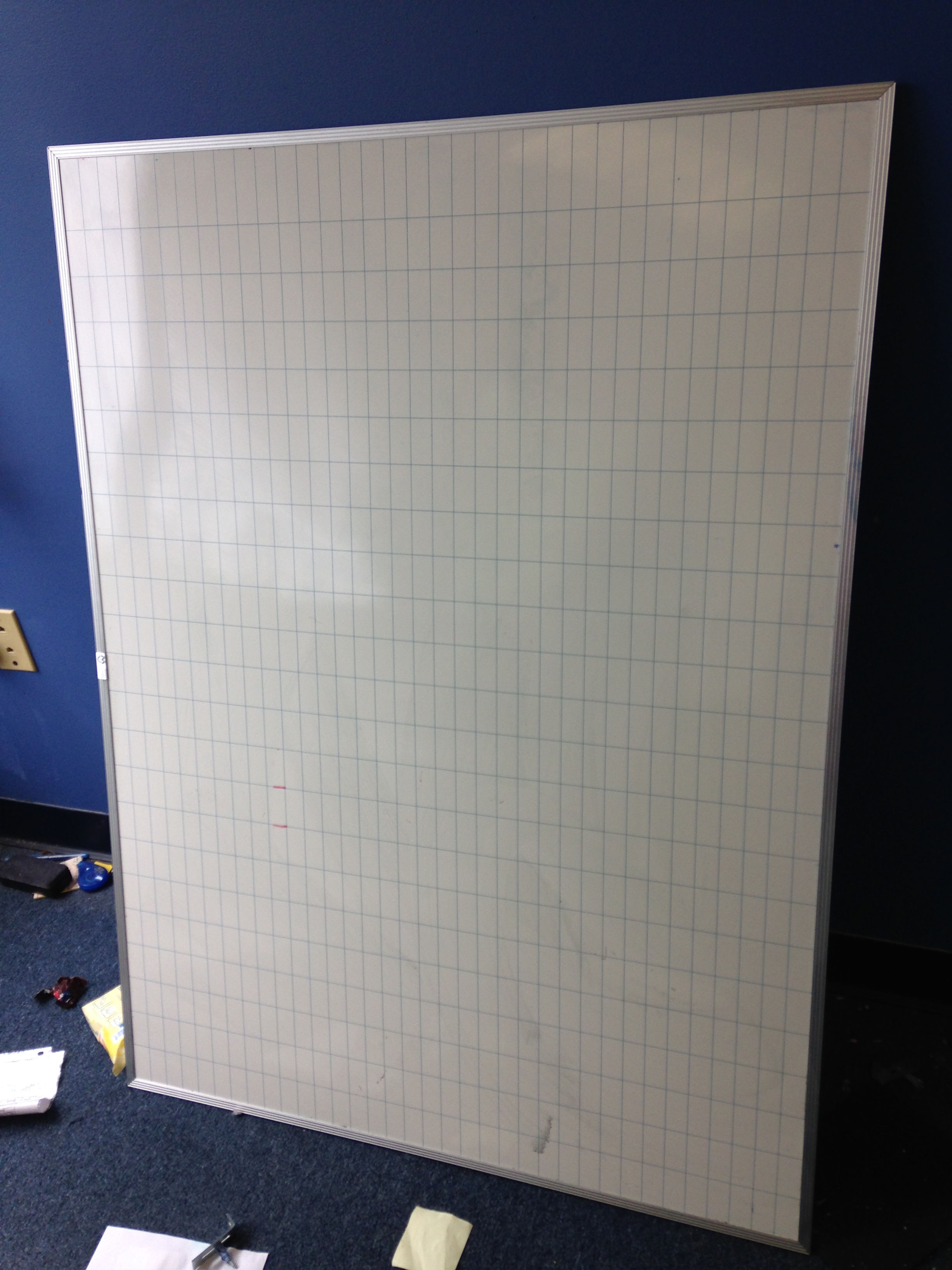 #241, Pre-Owned 48" x 36" Dry Erase Magnetic Whiteboard