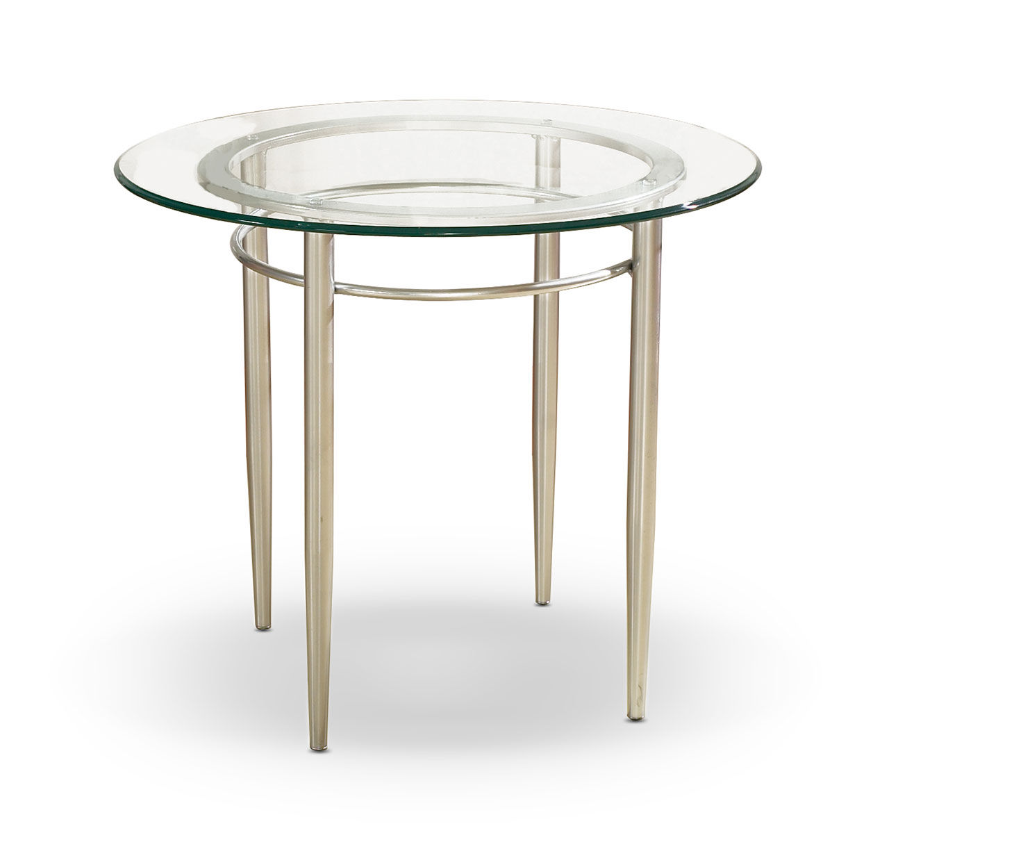 Round Glass End Table