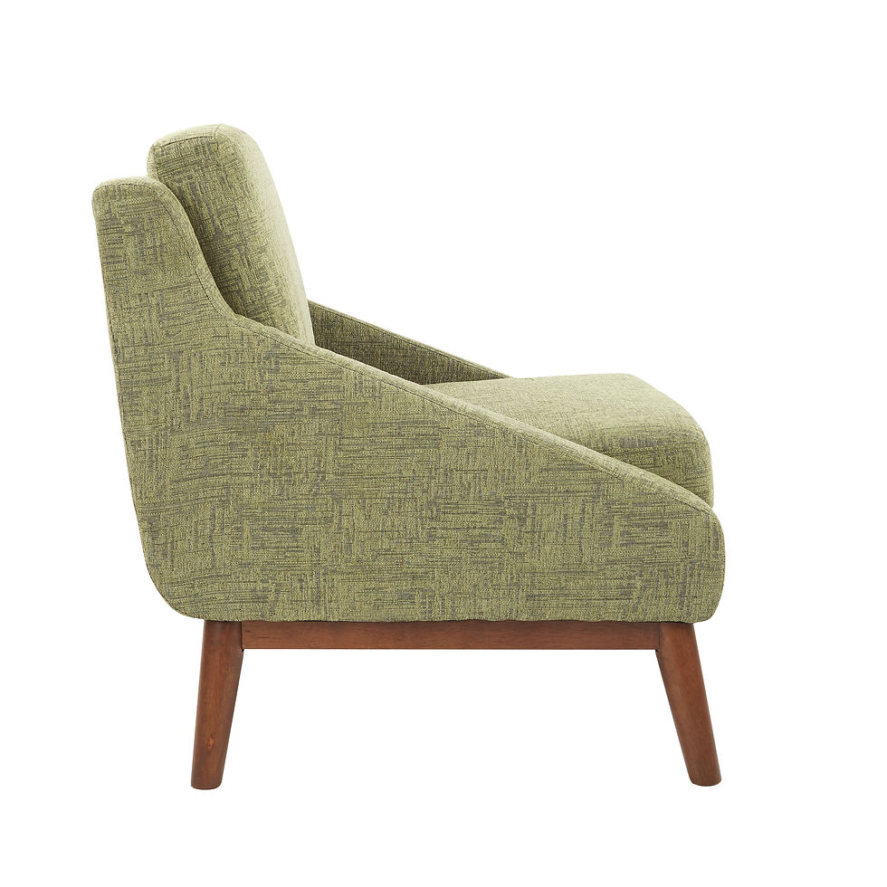 Thumbnail: Davenport Club Chair with Solid Wood Legs | Olive