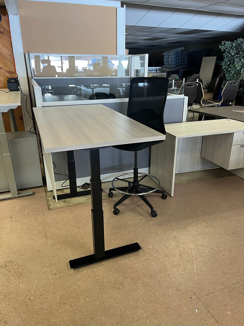 Thumbnail: #832, Pre-Owned ISE Adjustable Height Table Bases w/ Modesty Panel