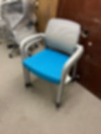 Thumbnail: #732, Pre-Owned Allsteel Relate Stacking Chair | Blue