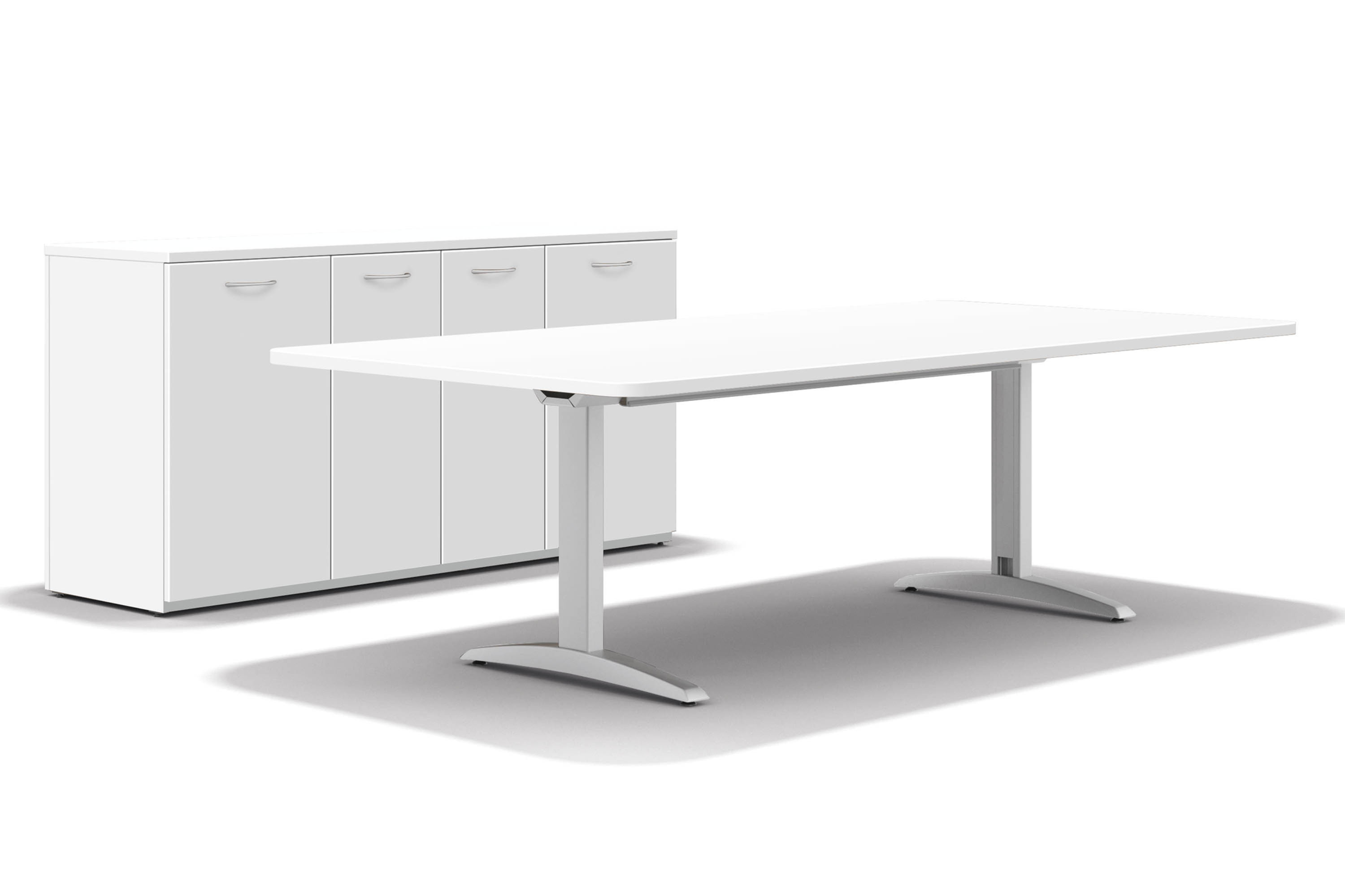 Aluminum Base Conference Set | 8'0"W x 4'0"D