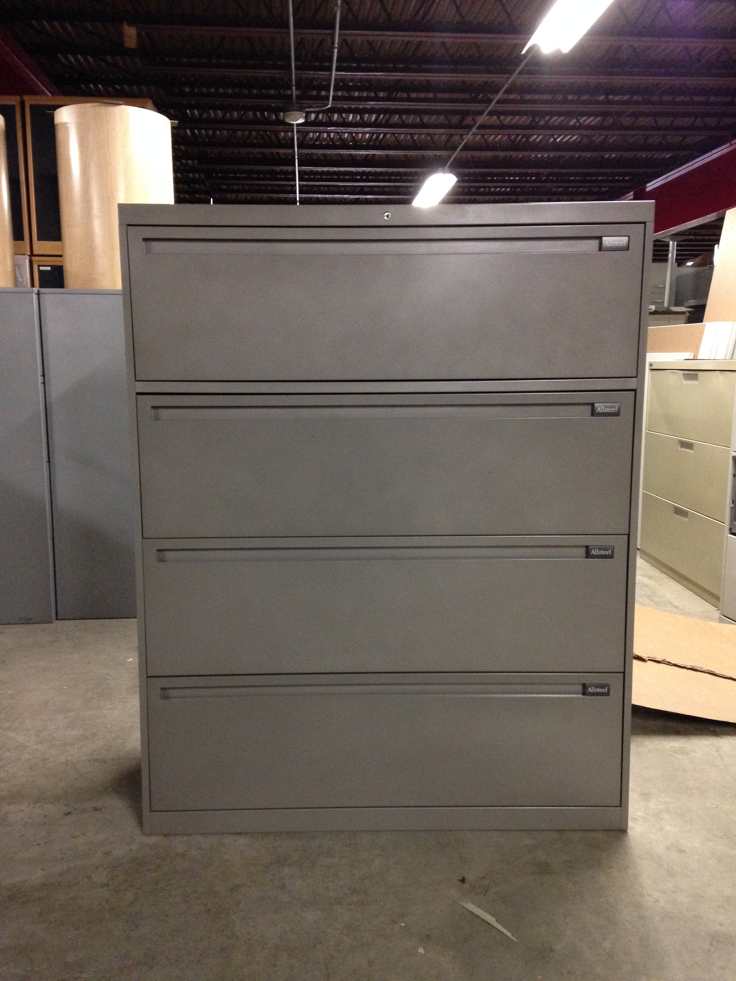 Used, Allsteel, 42", 4 Drawer, Lateral File
