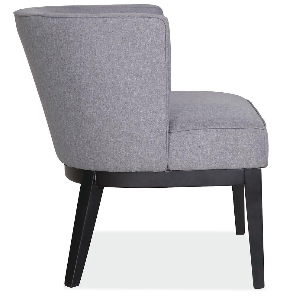Thumbnail: Barrel Back Arm Chair w/ Wood Legs