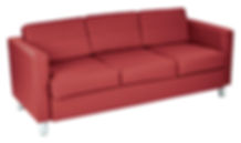 OfficeStar Products, Pacific Sofa w/ Dillon Antimicrobial Vinyl Upholstery
