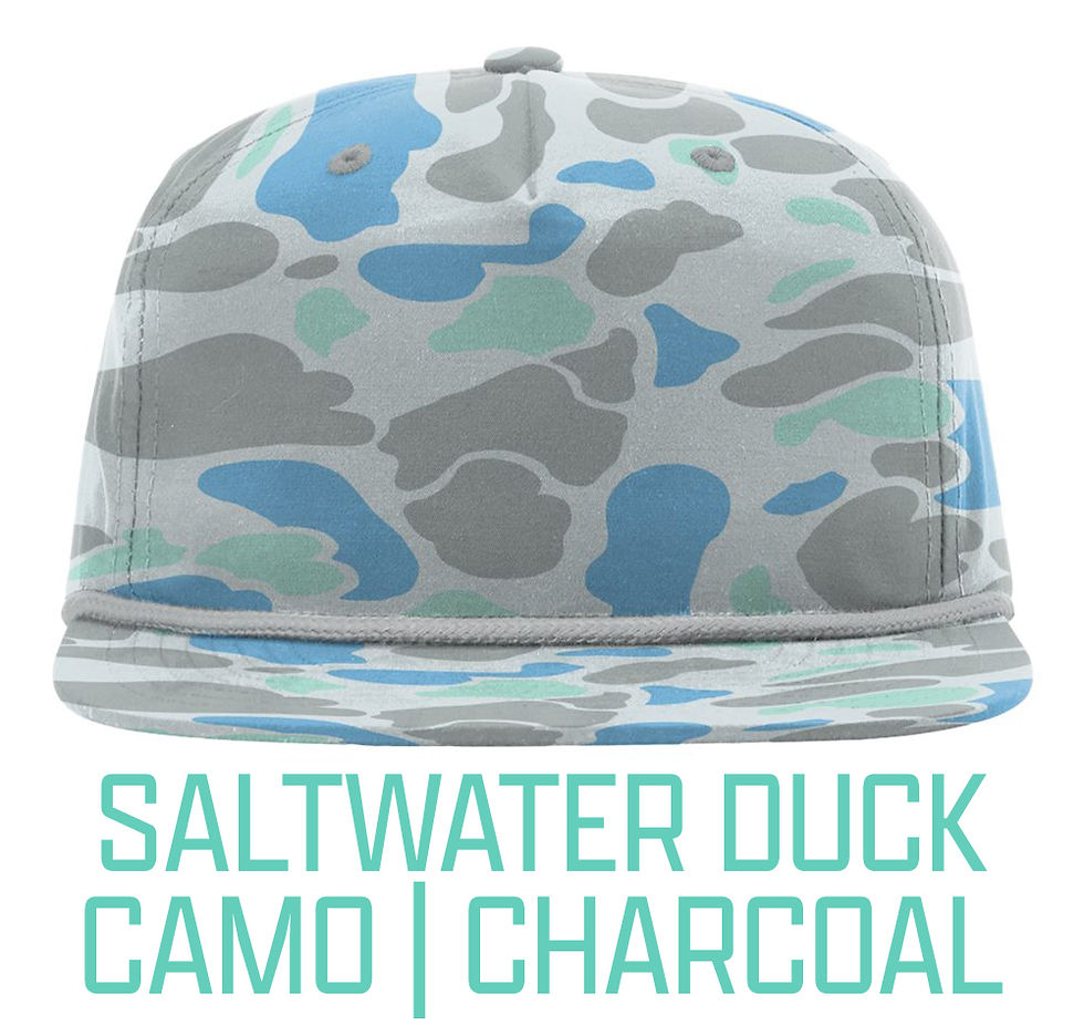 SALTWATER DUCK CAMO-CHARCOAL