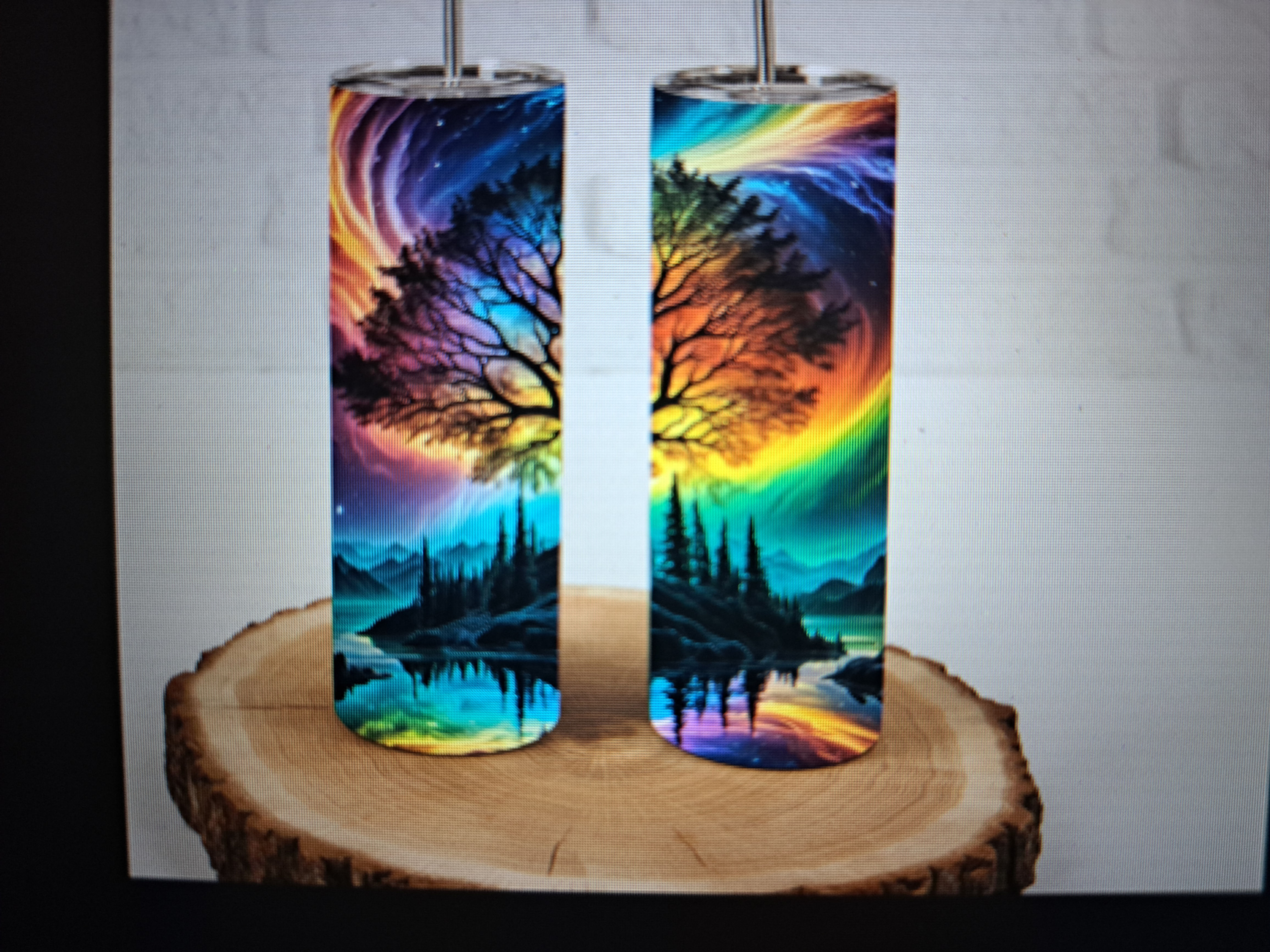 Tree if life drinking tumbler, multicolor tumbler 20oz tumblers