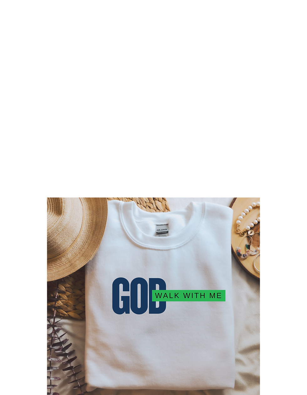 Thumbnail: God walk with me t-shirts unisex t-shirt