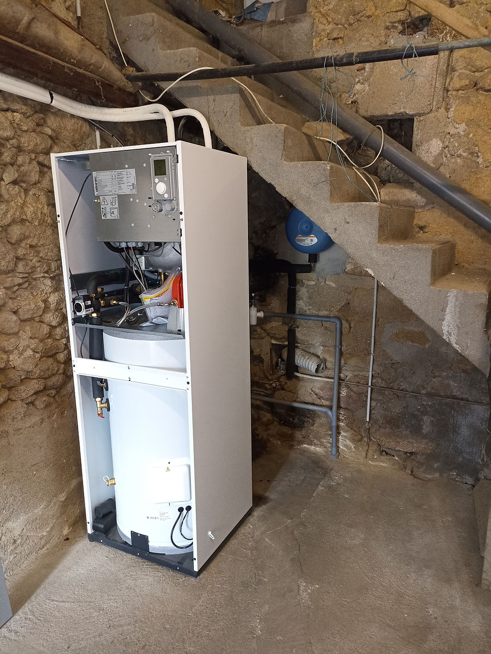 Installation d'une pompe à chaleur Air/Eau en remplacement d'une chaudière fioul